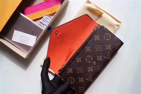 lv orange wallet|louis vuitoon wallets.